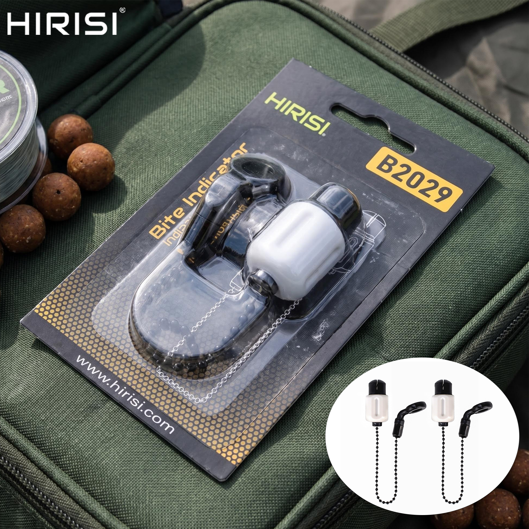 Bite Indicator - Hirisi Brass Chain Carp Fishing Bobbins