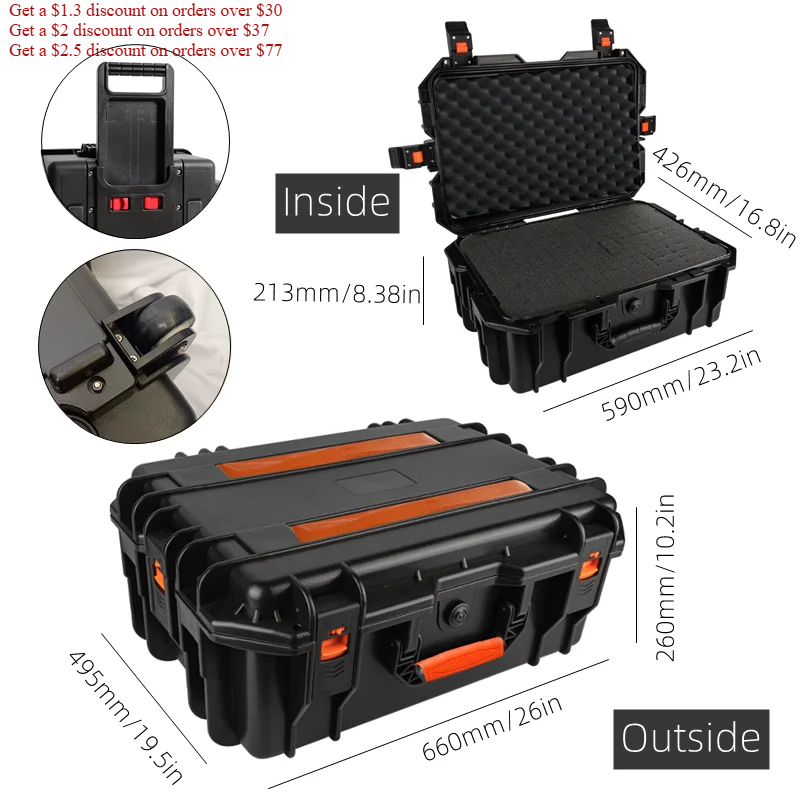 Large Capacity Tool box with w - Fish Finder Case recensie en prijs