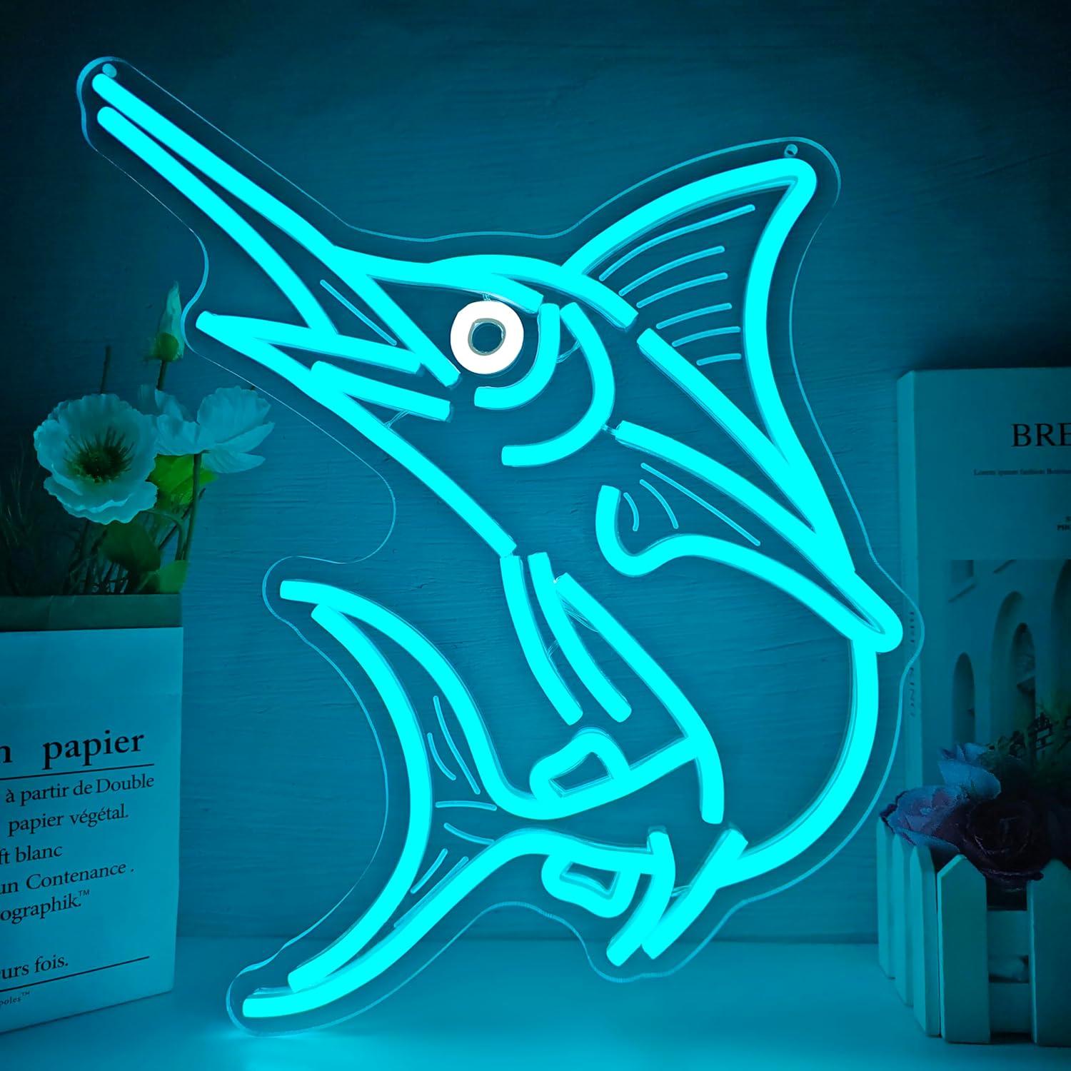 Marlin Fish Neon Sign Deep Sea - Fishing Light recensie en prijs