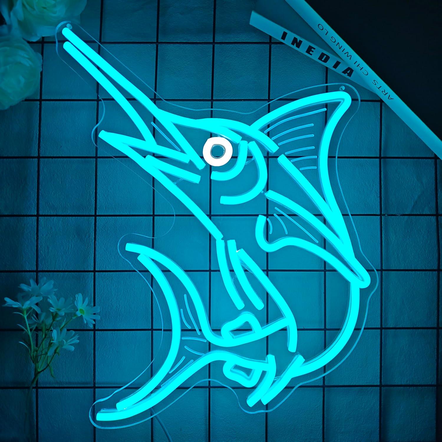 Marlin Fish Neon Sign Deep Sea - Fishing Light recensie en prijs