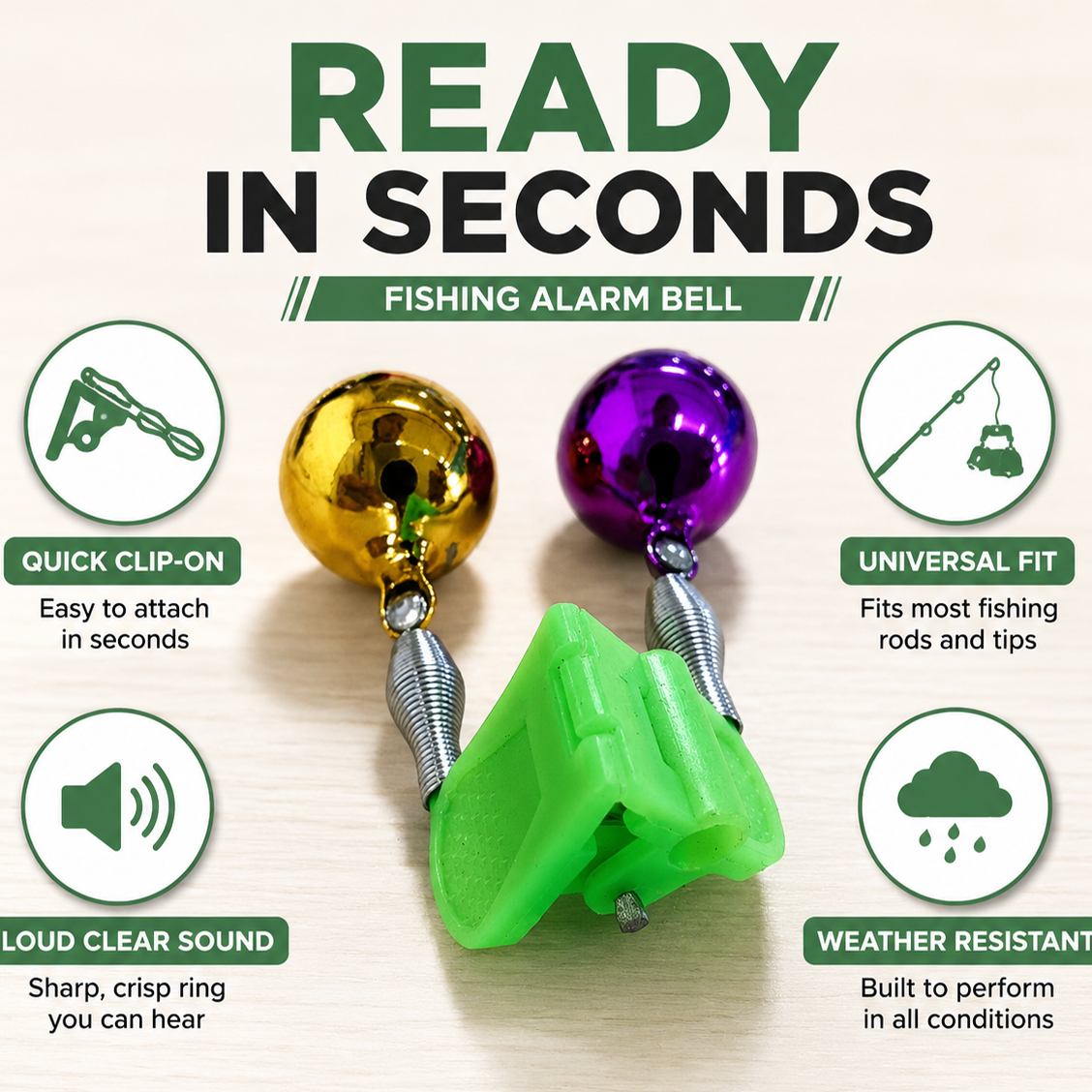 Fishing Bite Alarm Bell Metal  - Fish Alarm recensie en prijs