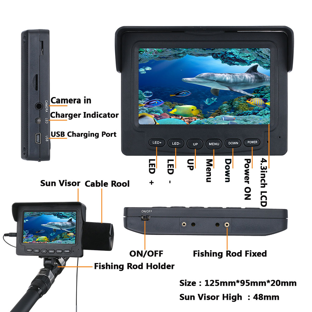 15M 1200TVL Underwater Fishing - Fish Finder Cable recensie en prijs