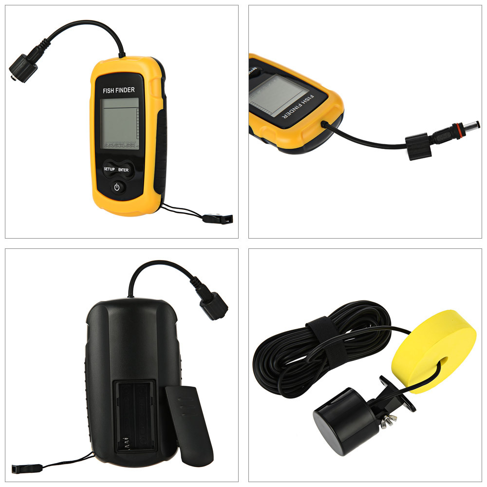 Alarm 100M Portable Sonar Fish - Fish Finder Transducer recensie en prijs
