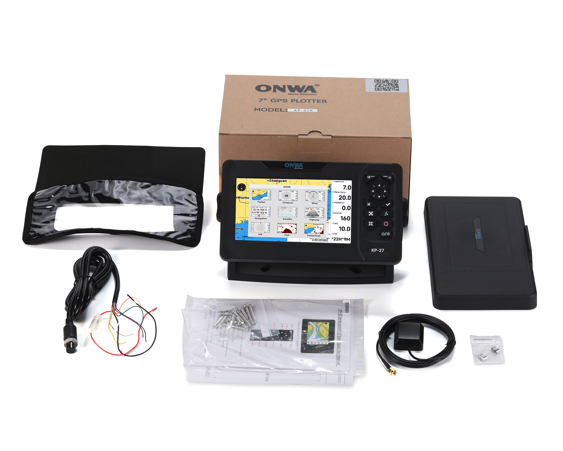 ONWA KP-27A 7-inch Color LCD G - Fish Finder Gps recensie en prijs