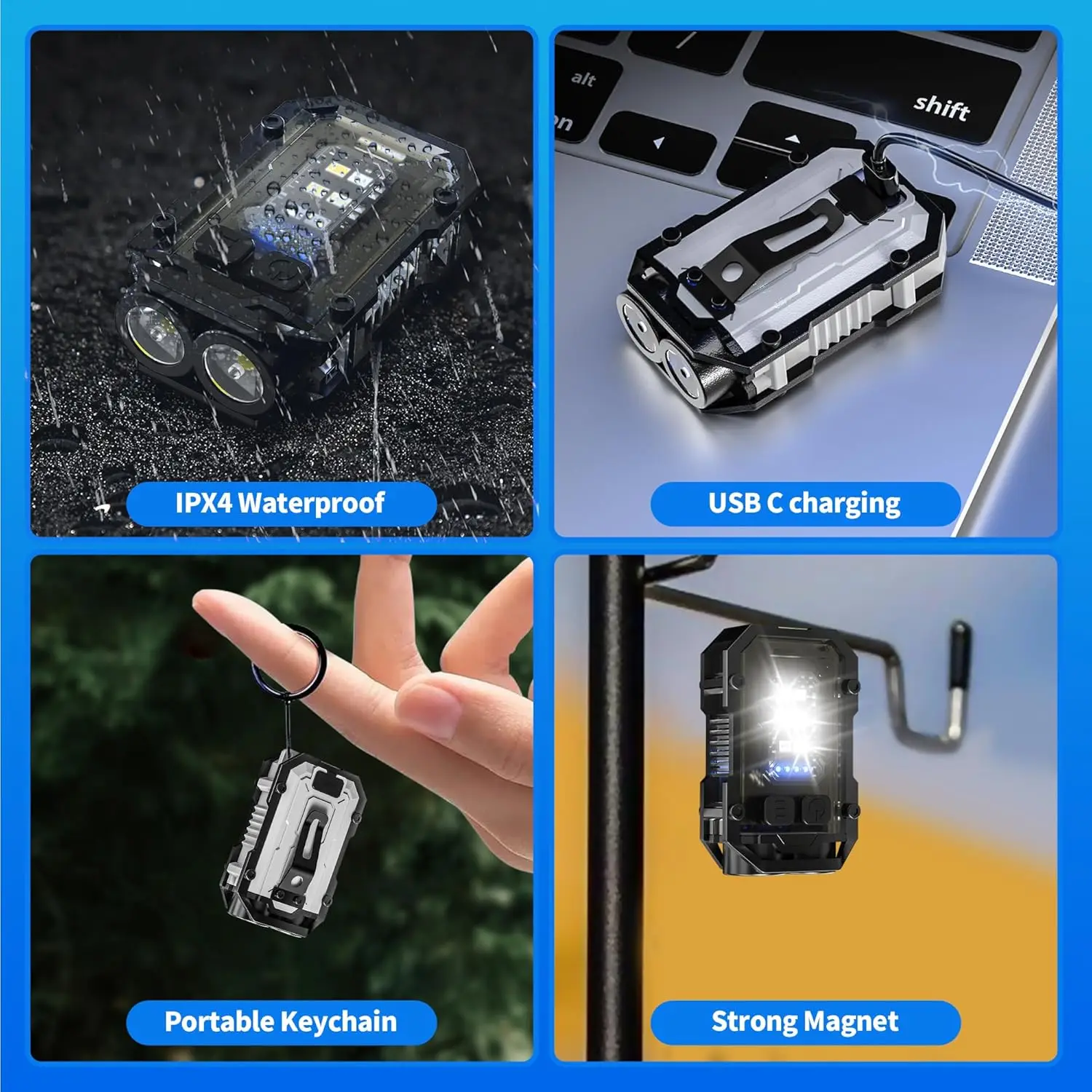 Mini COB Keychain Flashlight,C - Fishing Light recensie en prijs