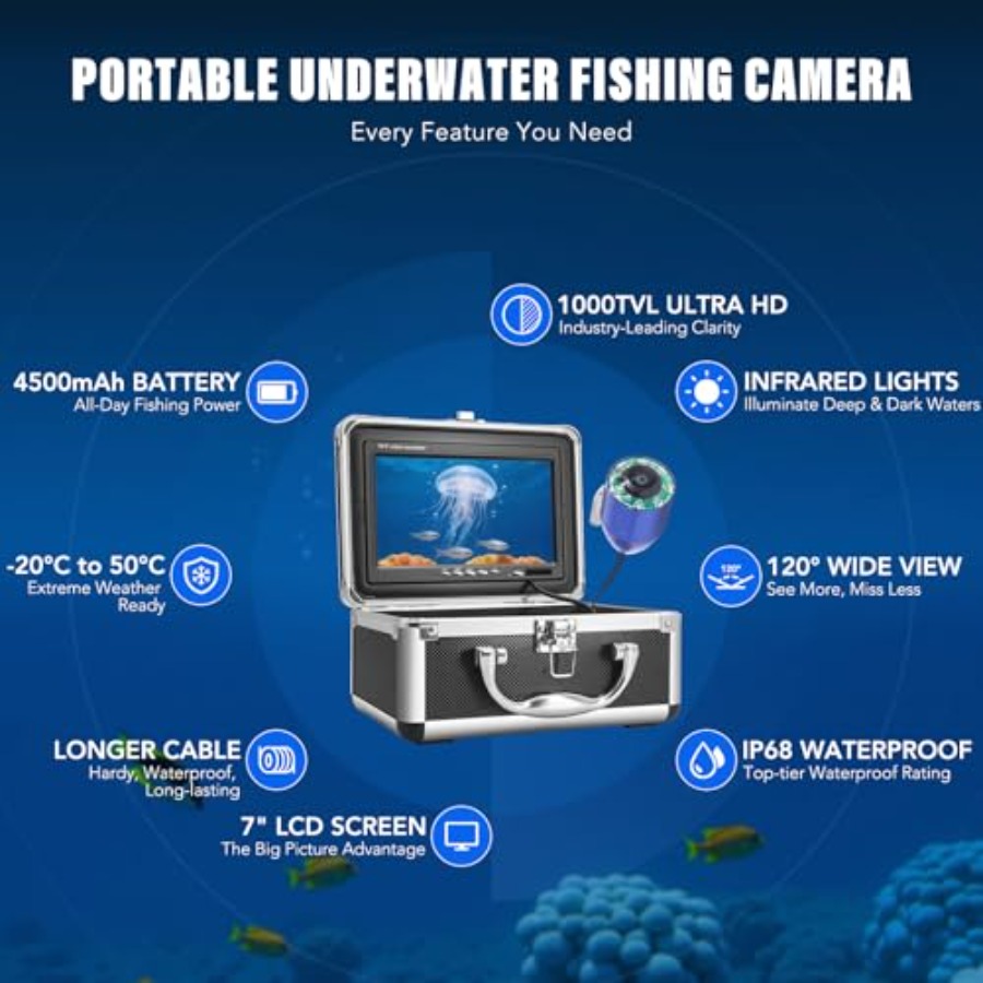 Portable fish finder for lake, - Fishing Camera recensie en prijs